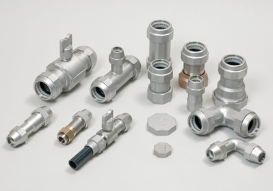 Pipe joints for in-ground water pipes by accumulated casting technology